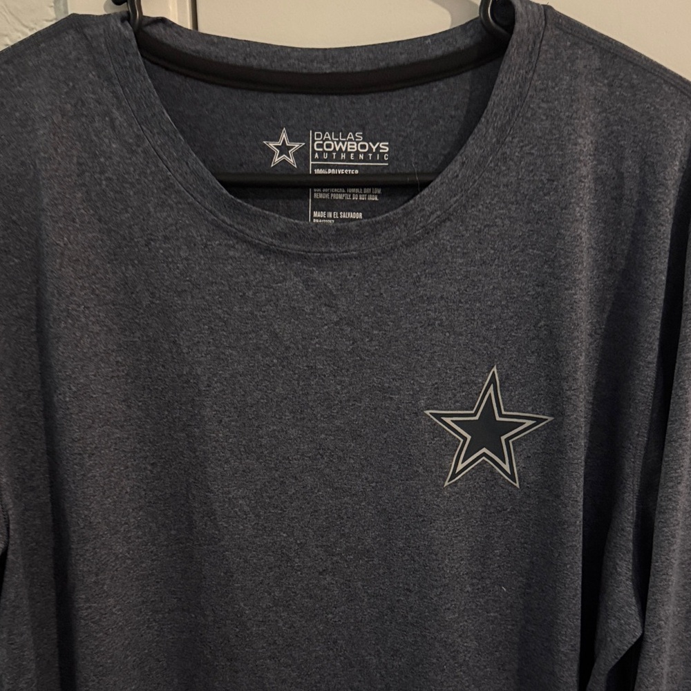Dallas Cowboys Authentic Men's Long Sleeve Tee - Gray